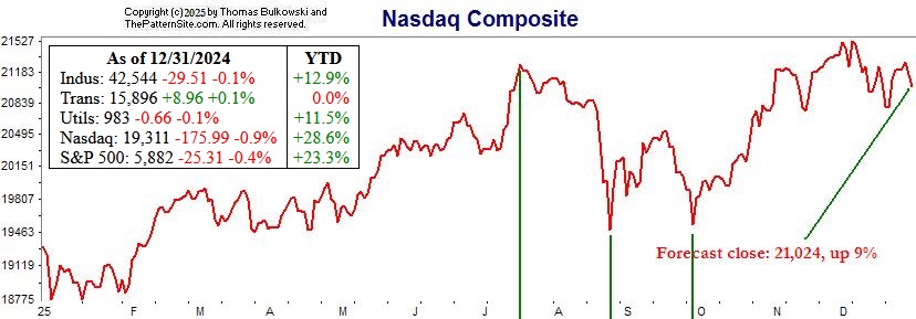 How the indices did in 2024